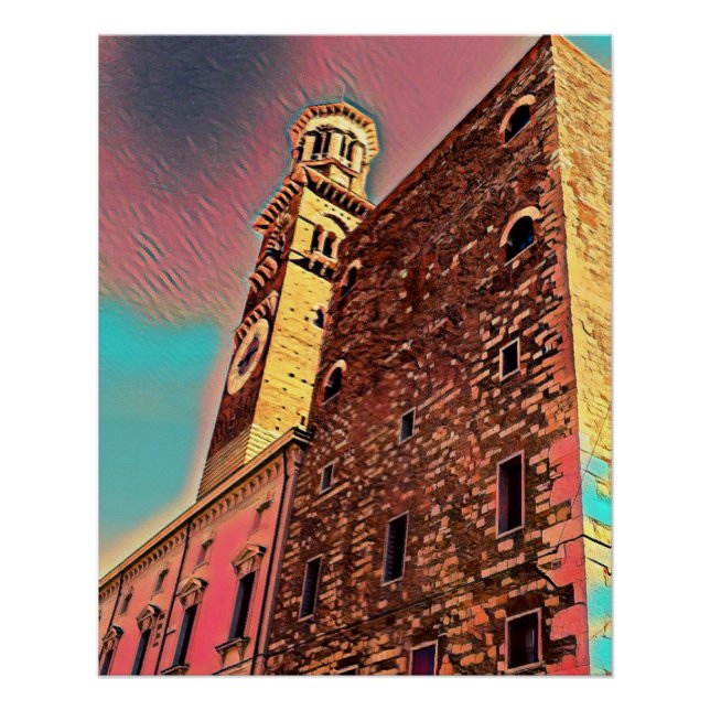 Pôster Pintura em arquitetura na Itália (Frente)