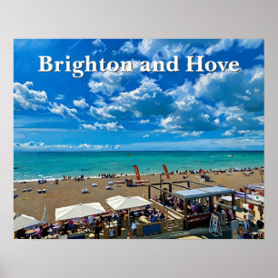 Poster Pintura em Brighton e Hove Beach