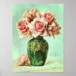 Pôster Pintura em Flor de Arte Fina