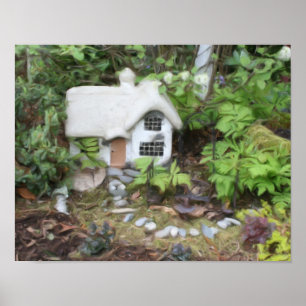 Pôster Pintura em Gouache do Jardim Flor