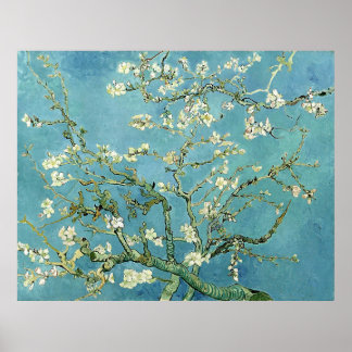 Poster Pintura em pintura com amêndoa de Vincent Van Gogh