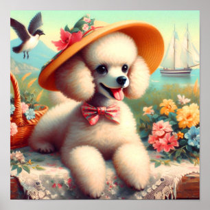 Poster Pintura em Poodle