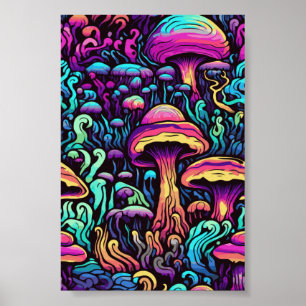Poster Pintura em sala de salto trippy