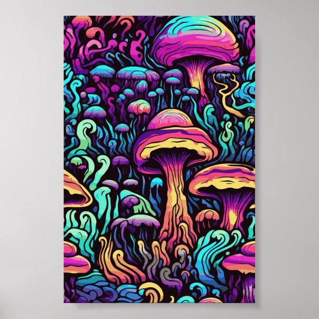 Poster Pintura em sala de salto trippy (Frente)