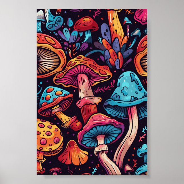 Poster Pintura em sala de salto trippy (Frente)