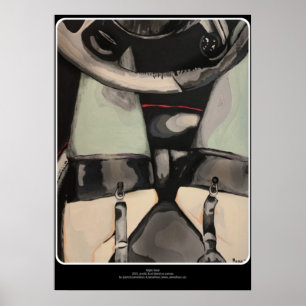 Poster Pintura em 'Unidade Noturna' em um