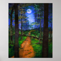 Pintura em Woodland - Abandono da Lua