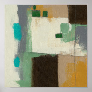 Pôster Pintura Expressionista com Traços Pesados de Pinc