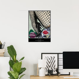Poster Pintura 'Festive Fishnets' em
