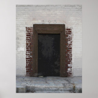 Poster Pintura fotográfica em Porta Urbana