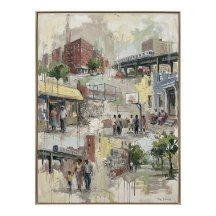 Pintura Impasto da Vida na Rua do Bronx