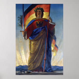 Poster Pintura Imperial Alemã da Primeira Guerra Mundial
