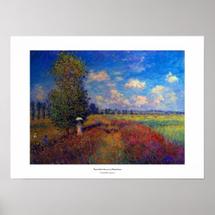 Pôster Pintura impressionista do verão do campo da