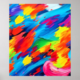 Poster Pintura Joyful Color Explosion