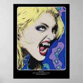 Poster Pintura 'Kiss Hard' em um