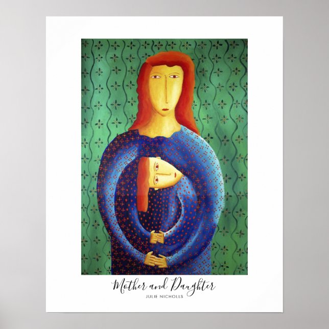 Poster Pintura Mãe e Filha (Frente)