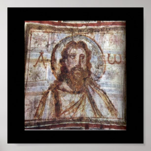 Poster Pintura mural da catacumba de Commodilla.