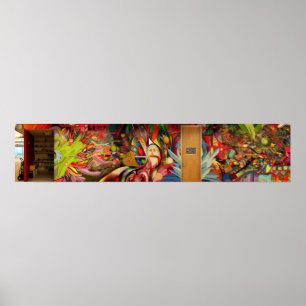 Pôster Pintura mural @ Zazzle da terapia da cor
