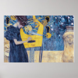 Poster Pintura "Música I" Art Nouveau de Gustav Klimt