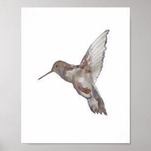Poster Pintura na Natureza do Hummingbird