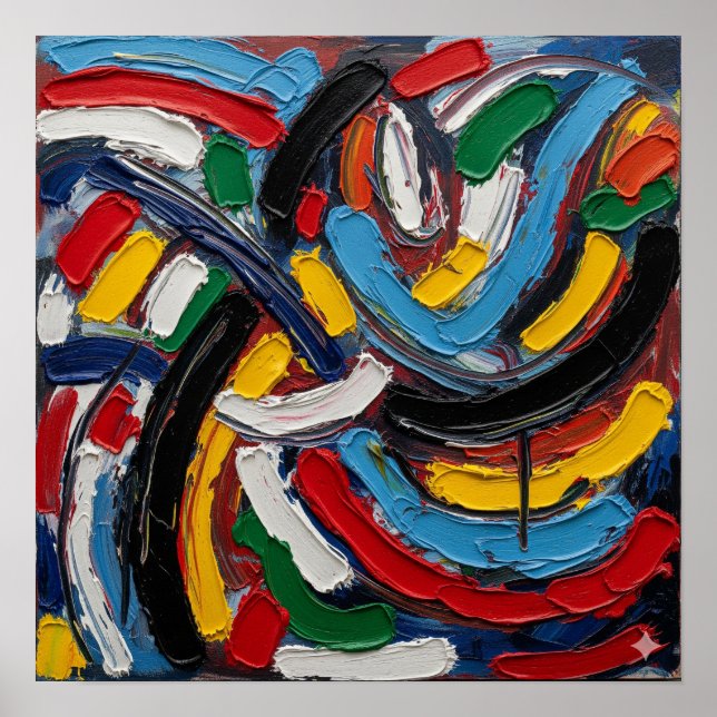 Poster Pintura Não Representativa (Frente)