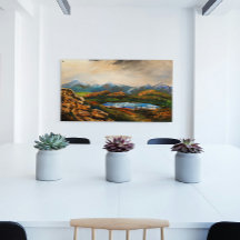 Pintura paisagística "Rocky Heights"