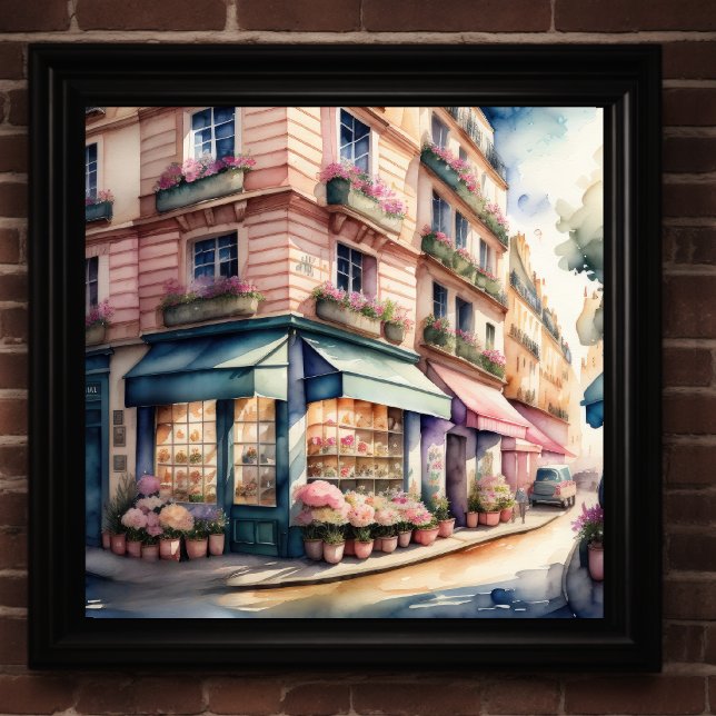 Poster Pintura por Aquarela da Rua Parisiense (Criador carregado)