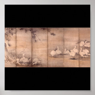 Pôster Pintura por Miyamoto Musashi, C. 1600's