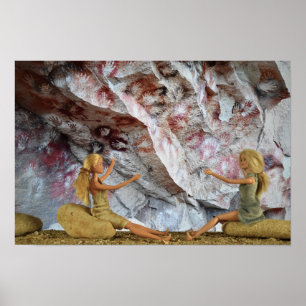 Poster Pintura Rupestre.  cartaz
