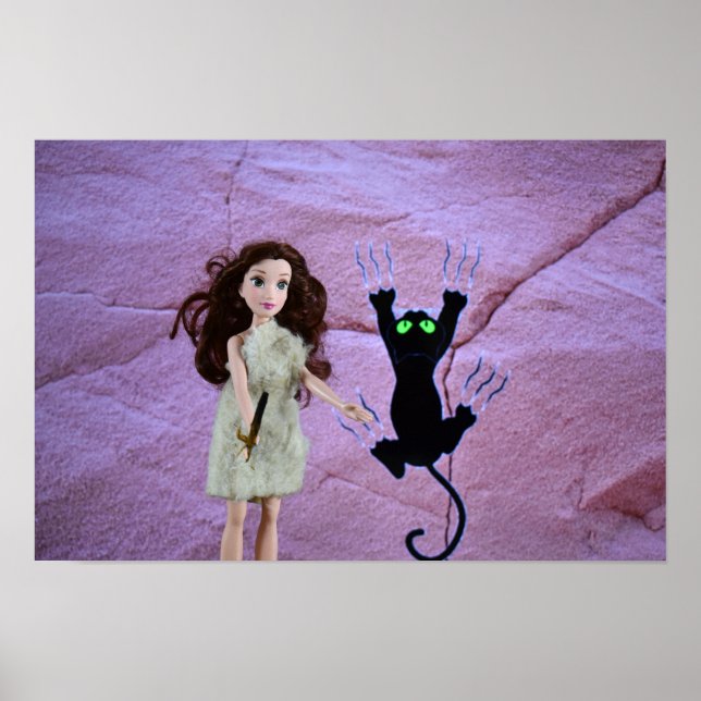 Poster Pintura Rupestre.  cartaz (Frente)