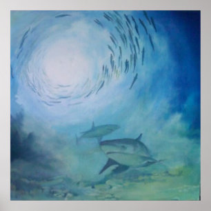 Pôster Pintura subaquática