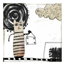 pintura surreal "sol negro"