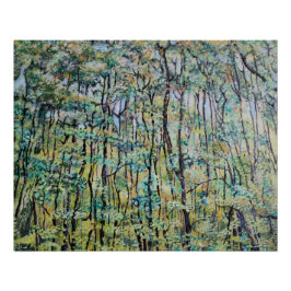 Pôster Pintura verde verde verde verde