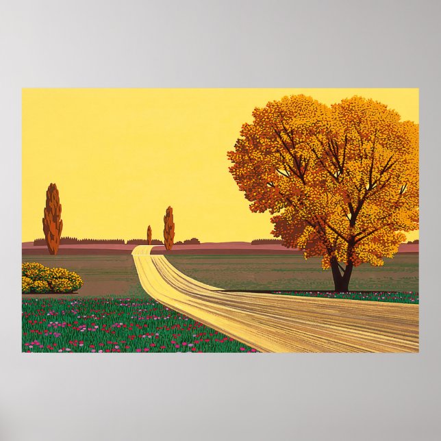 Poster pinturas de arte de hiroshi nagai (Frente)