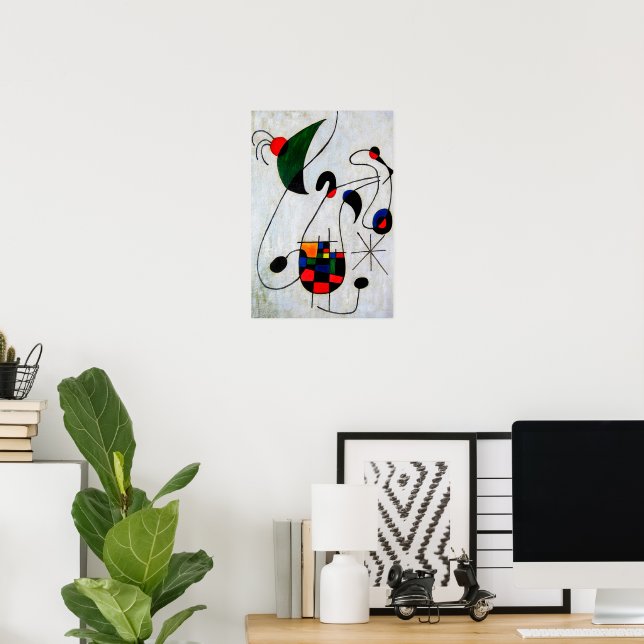 Poster pinturas de joan miro, abstrato art | Zazzle Brasil