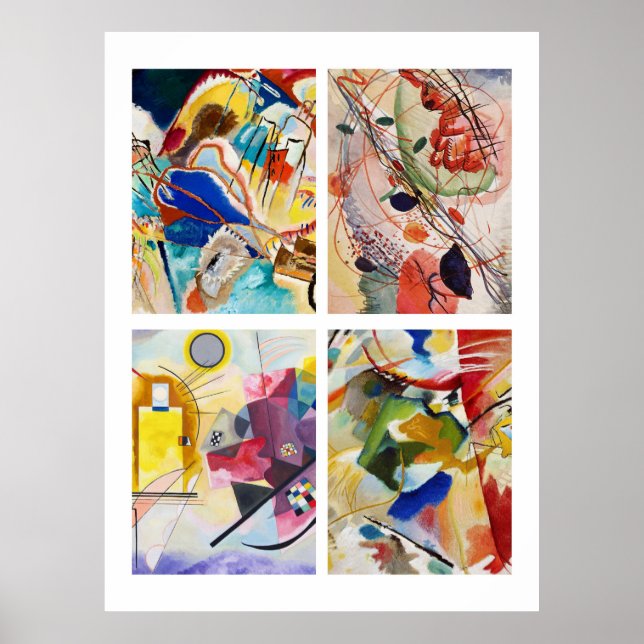 Poster Pinturas de Kandinsky (Frente)