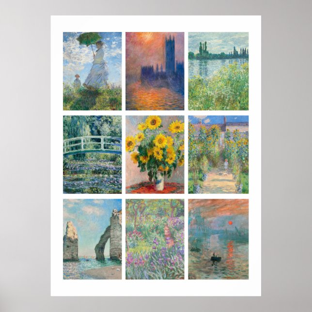Poster Pinturas de Monet (Frente)