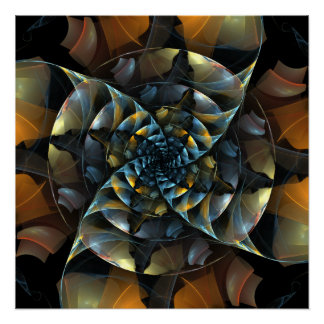 Pôster PinWheel Abstrato Art