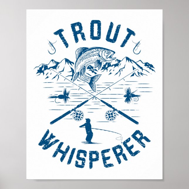 Poster Piolho de Truta Engraçado Presente de Aniversário  (Frente)