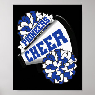 Poster Pioneers Cheer Ck Espírito de Torcida Escolar B