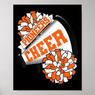 Poster Pioneers Cheer Espírito de Torcida de Volta à Esco