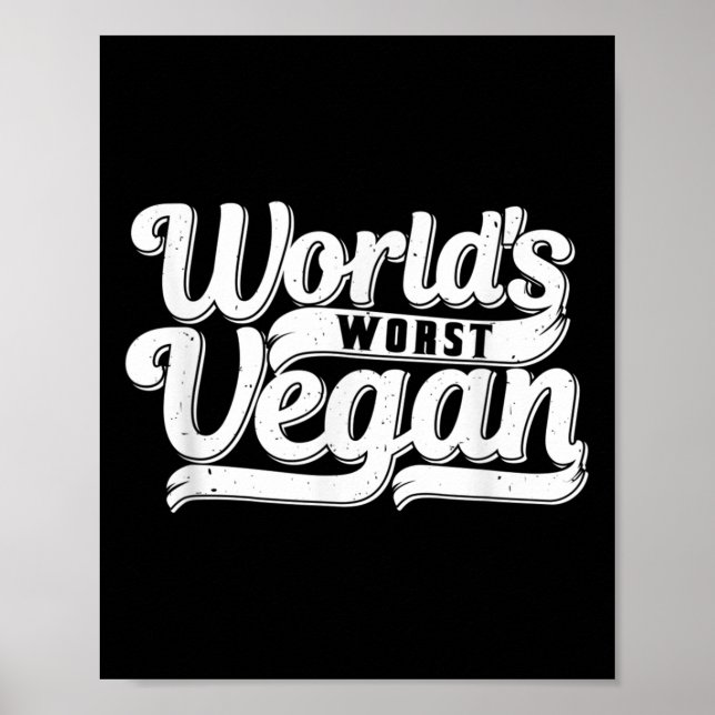 Poster Pior Vegan do Mundo _1  (Frente)