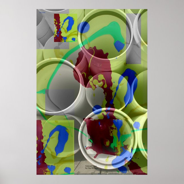 Pôster Pipes Coloridos (Frente)