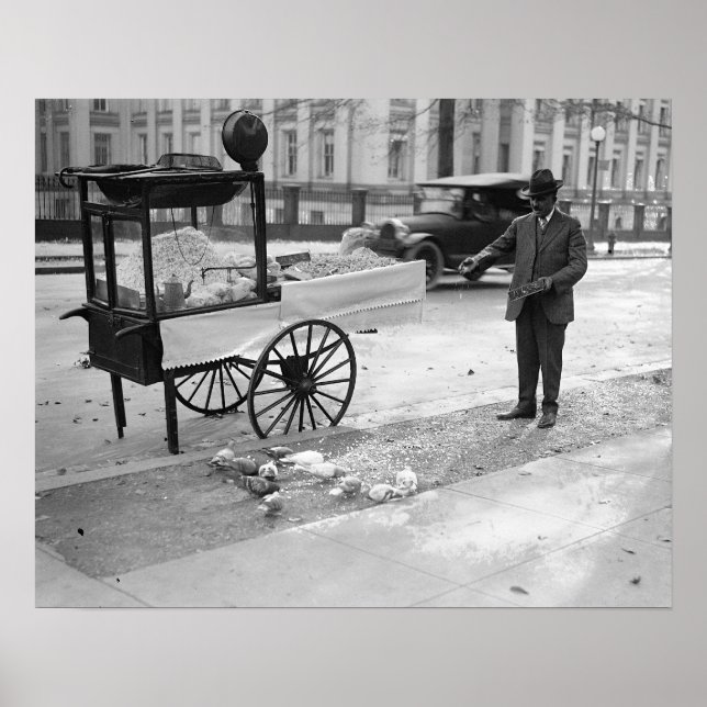 Pôster Pipoca à Venda, 1926. Foto Antiga (Frente)