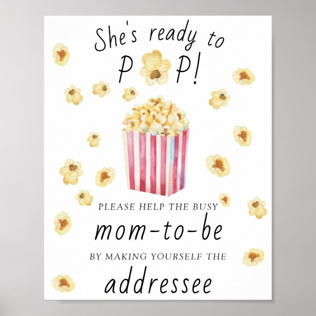 Poster Pipoca - Ajude a Mãe Atarefada que Está Prestes a  (Frente)