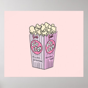 Poster Pipoca Rosa