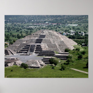 Pôster Pirâmide da Lua, Teotihuacan, México