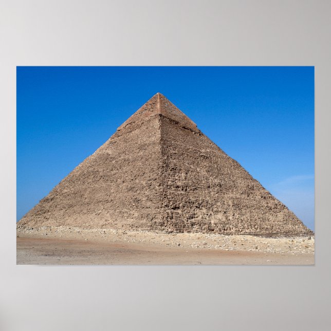 Poster Pirâmide de Quéops - Cairo, Egito (Frente)