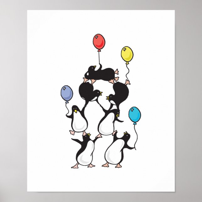 Pôster pirâmide do pinguim (Frente)