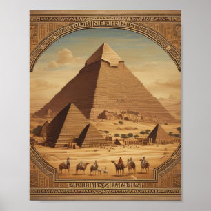 Poster Pirâmides Clássicas do Egito